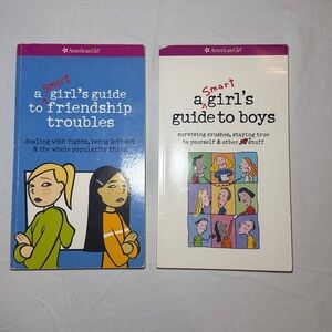 American Girl Smart Guide to Friendships and Boys 2000s Books Set of 2 EUC